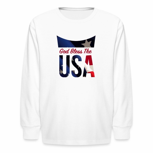 God Bless The USA Veterans T-Shirts - Kids' Long Sleeve T-Shirt