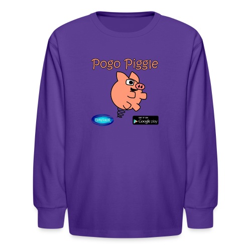 Pogo Piggle - Kids' Long Sleeve T-Shirt