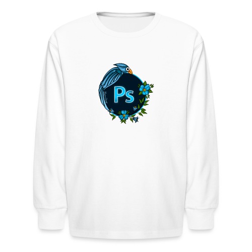 NPS Photoshop Logo design - Kids' Long Sleeve T-Shirt