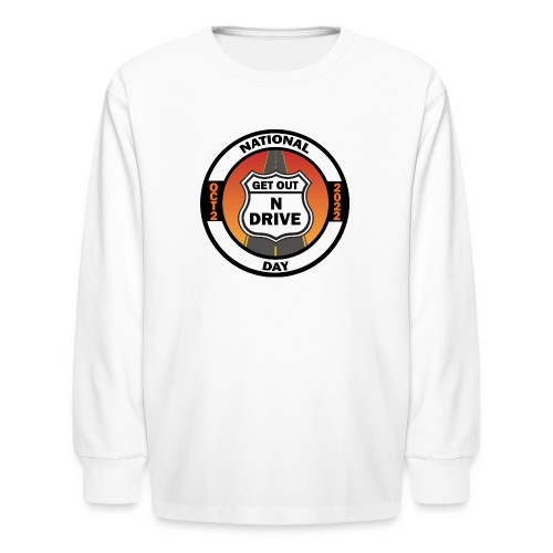 National Get Out N Drive Day Official Event Merch - Kids' Long Sleeve T-Shirt