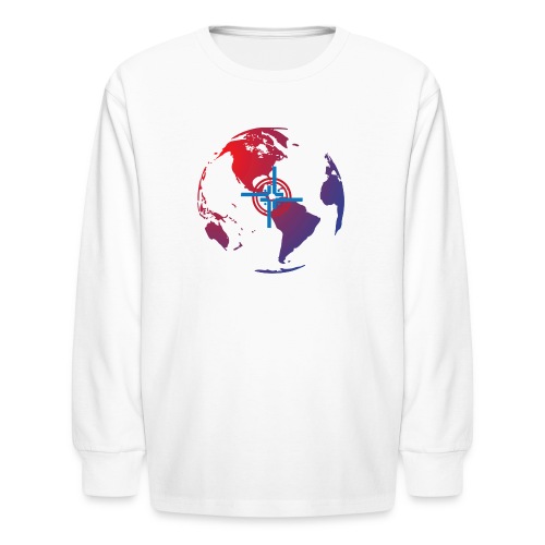 Everywhere Globe - Kids' Long Sleeve T-Shirt