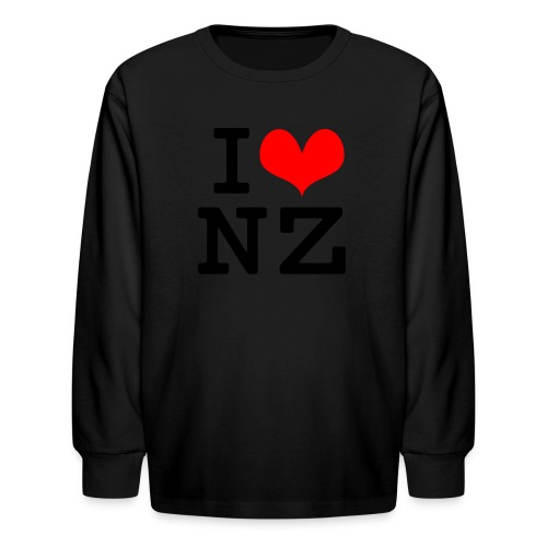 I Love NZ - Kids' Long Sleeve T-Shirt