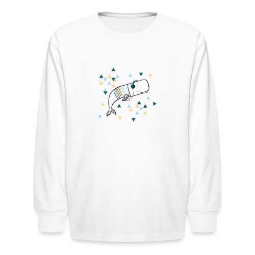 Music Whale - Kids' Long Sleeve T-Shirt