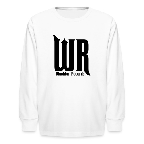 Wachler Records Dark Logo - Kids' Long Sleeve T-Shirt