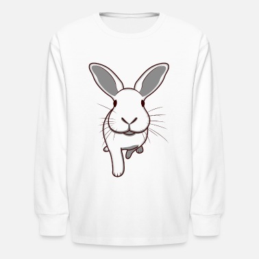 rabbit snow hare animal zoo animal park jungle gif' Kids' Longsleeve Shirt  | Spreadshirt