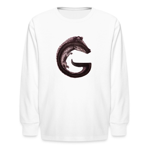 gator transparent BG - Kids' Long Sleeve T-Shirt