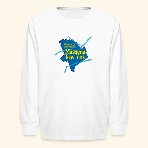 Massena NY Blue - Kids' Long Sleeve T-Shirt
