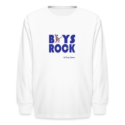 BOYS ROCK BLUE - Kids' Long Sleeve T-Shirt