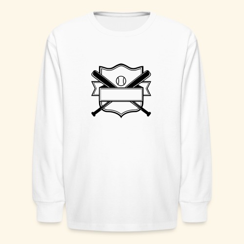 softball_logo_32g - Kids' Long Sleeve T-Shirt