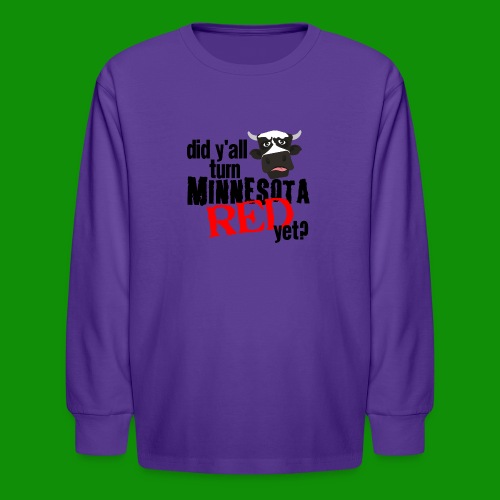 Turn Minnesota Red - Kids' Long Sleeve T-Shirt