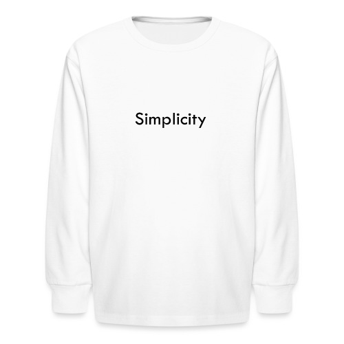 Simplicity - Kids' Long Sleeve T-Shirt