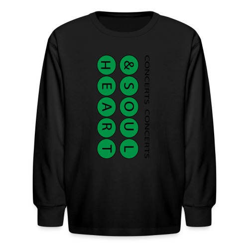 Heart & Soul Concerts text design - Mother Earth - Kids' Long Sleeve T-Shirt