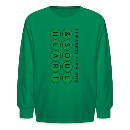 Heart & Soul Concerts text design - Mother Earth - Kids' Long Sleeve T-Shirt