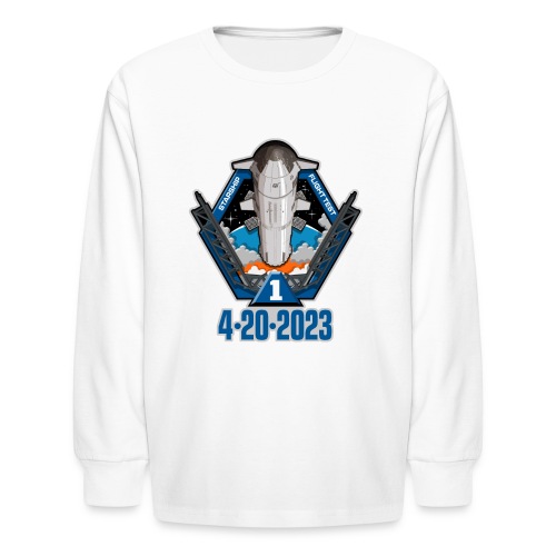 Starship Flight Test 4-20-2023 - Kids' Long Sleeve T-Shirt