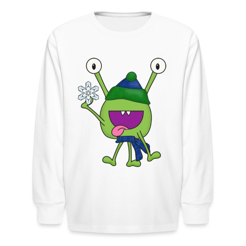 Monster Winter 1 png - Kids' Long Sleeve T-Shirt