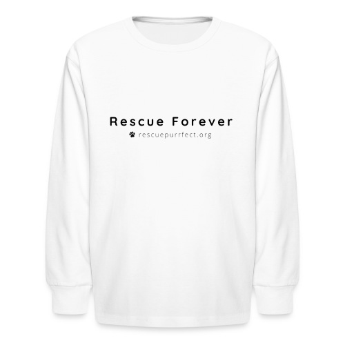 Rescue Purrfect Basic Logo - Kids' Long Sleeve T-Shirt