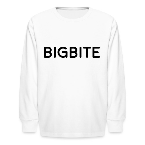 BIGBITE logo red (USE) - Kids' Long Sleeve T-Shirt