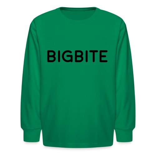 BIGBITE logo red (USE) - Kids' Long Sleeve T-Shirt
