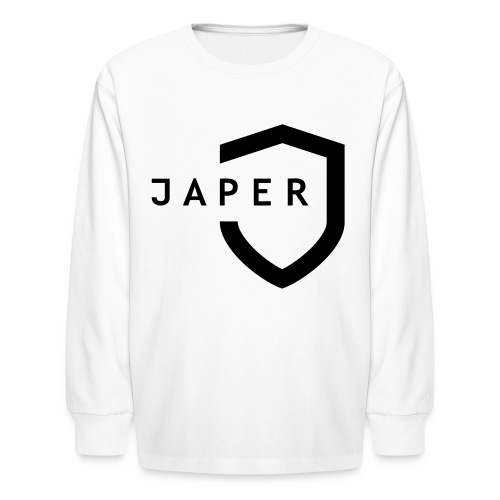 JAPER-Black-Shield - Kids' Long Sleeve T-Shirt