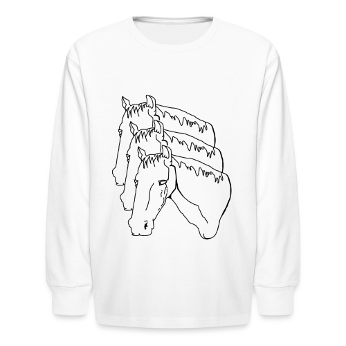 horsey pants - Kids' Long Sleeve T-Shirt