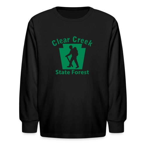 Clear Creek State Forest Keystone Hiker male - Kids' Long Sleeve T-Shirt
