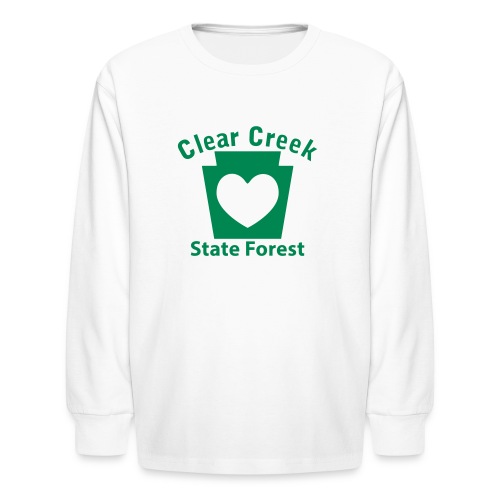 Clear Creek State Forest Keystone Heart - Kids' Long Sleeve T-Shirt