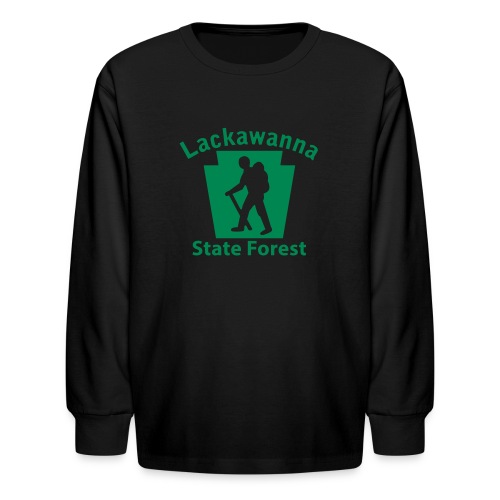 Lackawanna State Forest Keystone Hiker male - Kids' Long Sleeve T-Shirt
