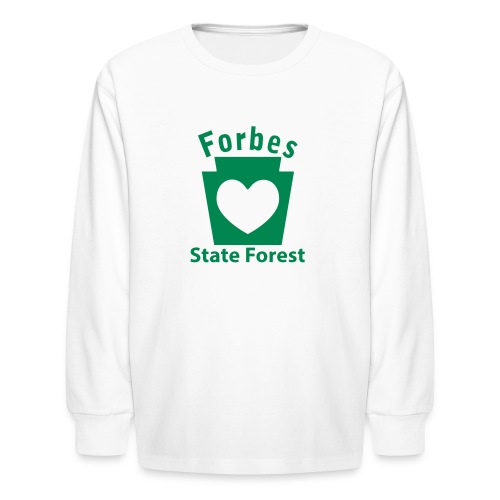Forbes State Forest Keystone Heart - Kids' Long Sleeve T-Shirt