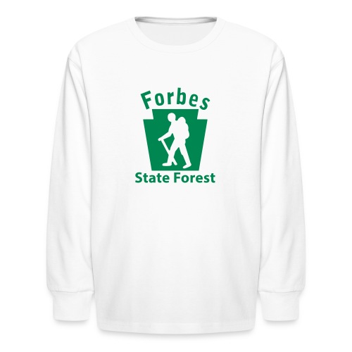 Forbes State Forest Keystone Hiker male - Kids' Long Sleeve T-Shirt