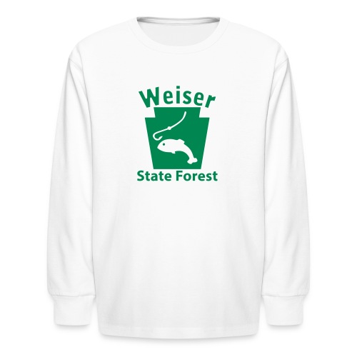 Weiser State Forest Fishing Keystone PA - Kids' Long Sleeve T-Shirt