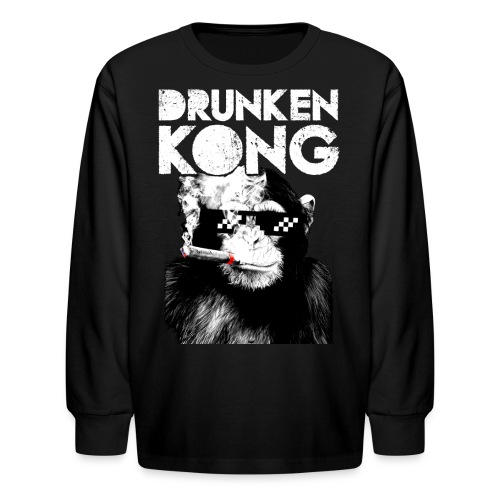 DrunkenKong - Kids' Long Sleeve T-Shirt