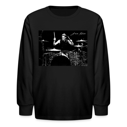 Landon Hall On Drums - Kids' Long Sleeve T-Shirt