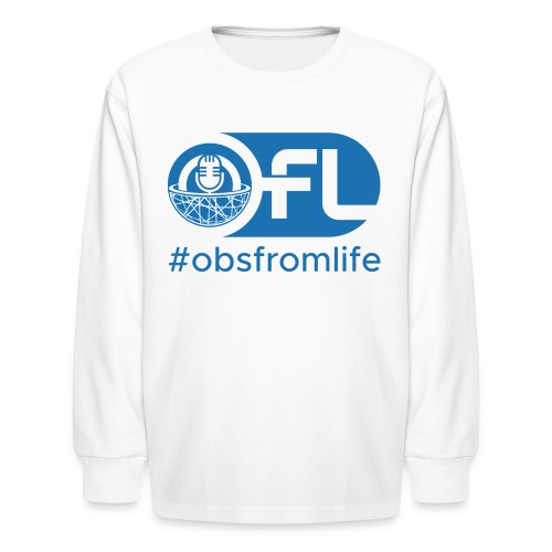 Observations from Life Logo with Hashtag - Kids' Long Sleeve T-Shirt
