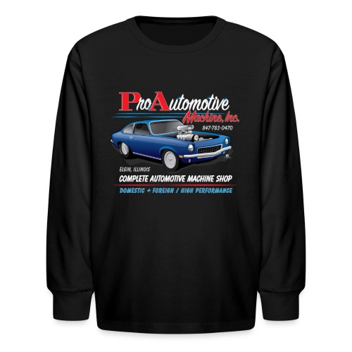 ProAutoTeeDesign062317fin - Kids' Long Sleeve T-Shirt