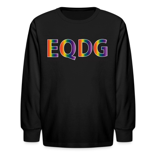 EQDG text - Kids' Long Sleeve T-Shirt