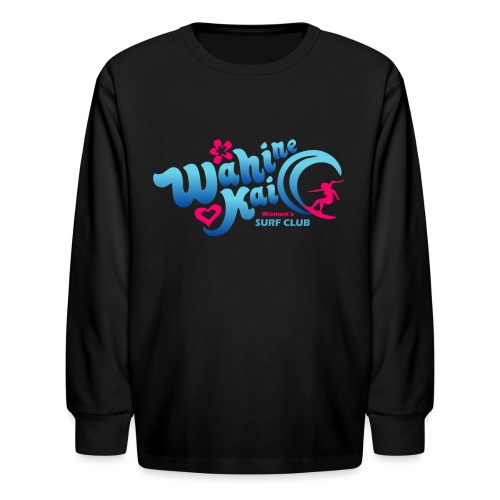 Wahine Kai LOGO international blue - Kids' Long Sleeve T-Shirt