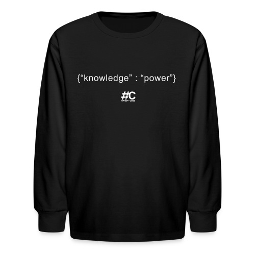 knowledge is the key - Kids' Long Sleeve T-Shirt