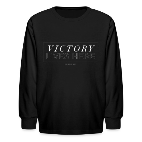 victory shirt 2019 white - Kids' Long Sleeve T-Shirt