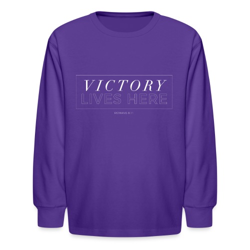 victory shirt 2019 white - Kids' Long Sleeve T-Shirt