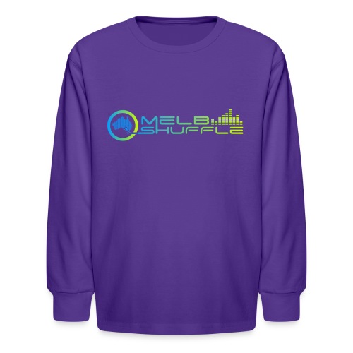 Melbshuffle Gradient Logo - Kids' Long Sleeve T-Shirt