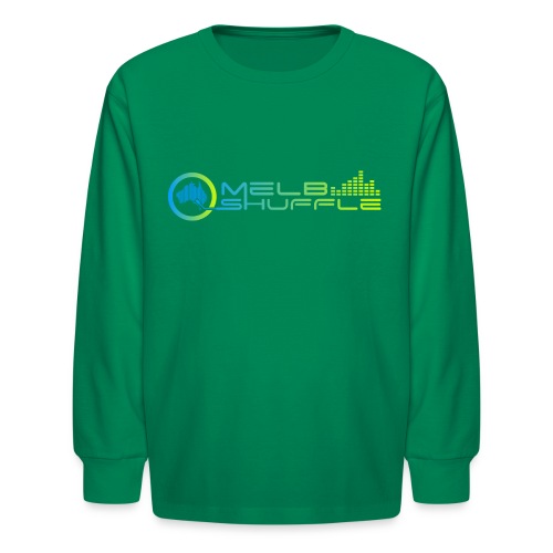 Melbshuffle Gradient Logo - Kids' Long Sleeve T-Shirt