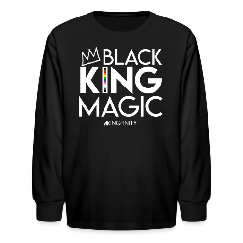 Black King Magic - Kids' Long Sleeve T-Shirt
