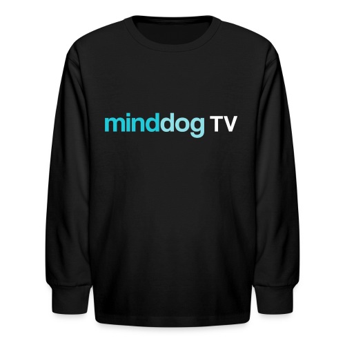 minddogTV logo simplistic - Kids' Long Sleeve T-Shirt