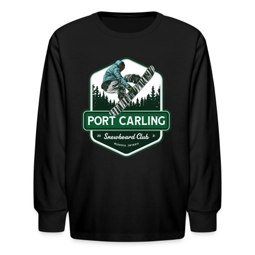 Muskoka Port Carling Snowboard Club - Kids' Long Sleeve T-Shirt
