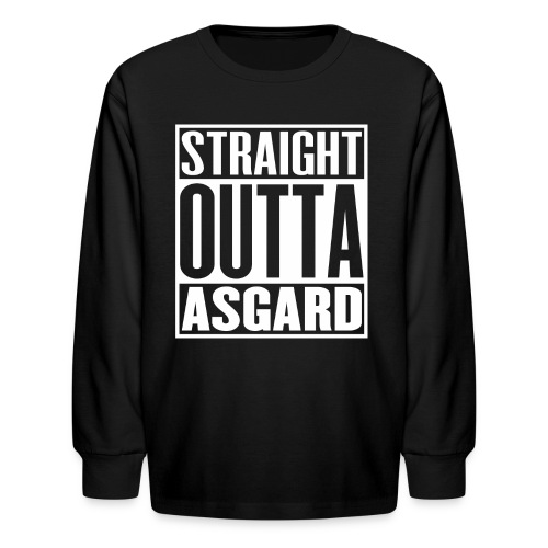 Straight Outta Asgard - Kids' Long Sleeve T-Shirt