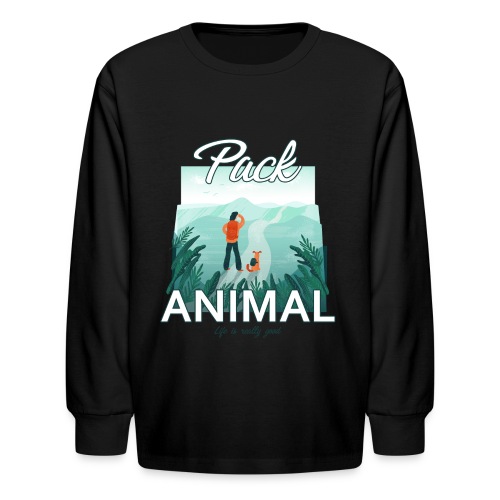 Life Is Really Good Pack Animal - Kids' Long Sleeve T-Shirt