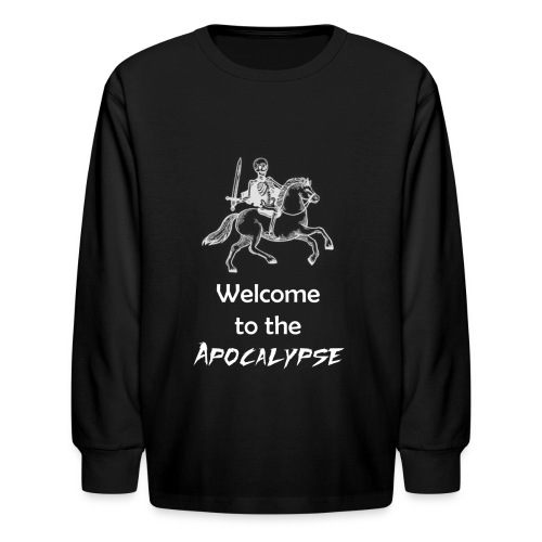 Horseman of the Apocalypse White - Kids' Long Sleeve T-Shirt