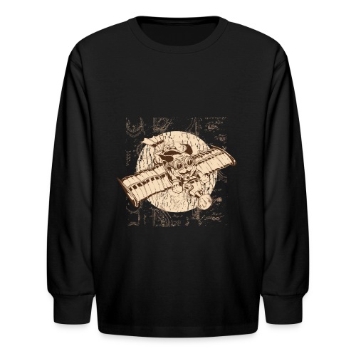 Pug Steampunk - Kids' Long Sleeve T-Shirt