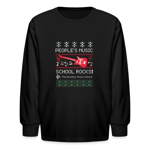 People's Music School Rocks! Holiday Edition - Kids' Long Sleeve T-Shirt