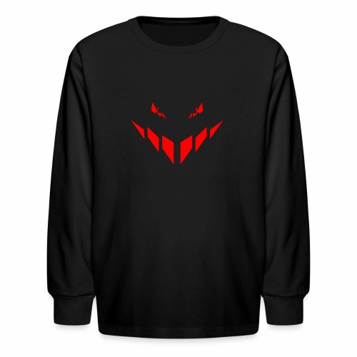 Evil bad guy is watching you - red - #1 - Kids' Long Sleeve T-Shirt
